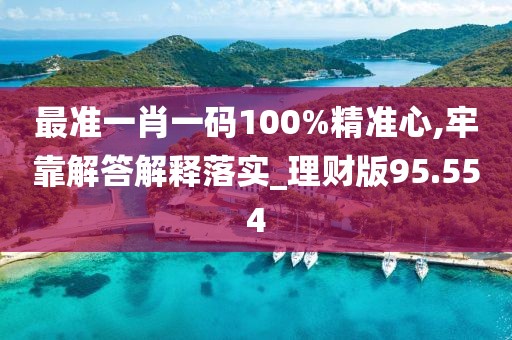 最准一肖一码100%精准心,牢靠解答解释落实_理财版95.554
