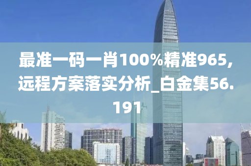最准一码一肖100%精准965,远程方案落实分析_白金集56.191