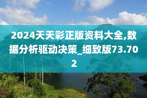 2024天天彩正版资料大全,数据分析驱动决策_细致版73.702
