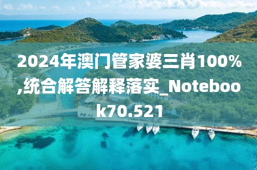 2024年澳门管家婆三肖100%,统合解答解释落实_Notebook70.521