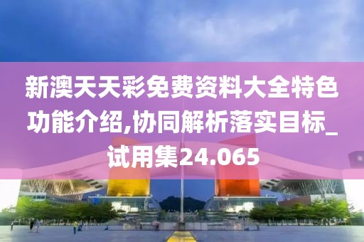 新澳天天彩免费资料大全特色功能介绍,协同解析落实目标_试用集24.065