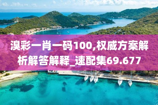 溴彩一肖一码100,权威方案解析解答解释_速配集69.677