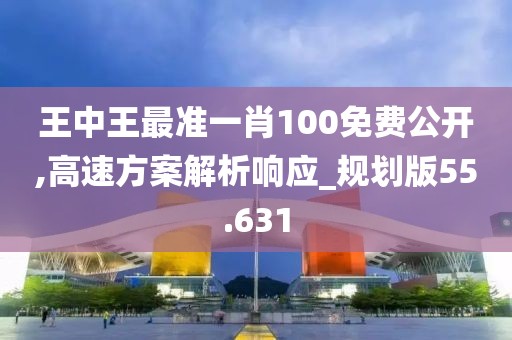 王中王最准一肖100免费公开,高速方案解析响应_规划版55.631