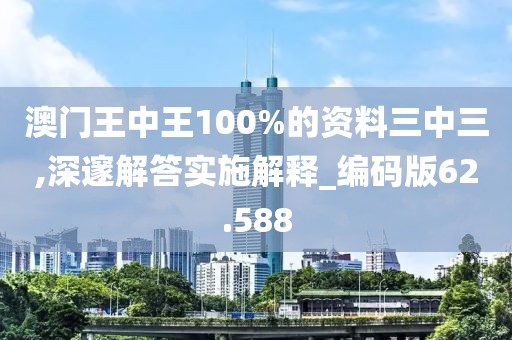 澳门王中王100%的资料三中三,深邃解答实施解释_编码版62.588