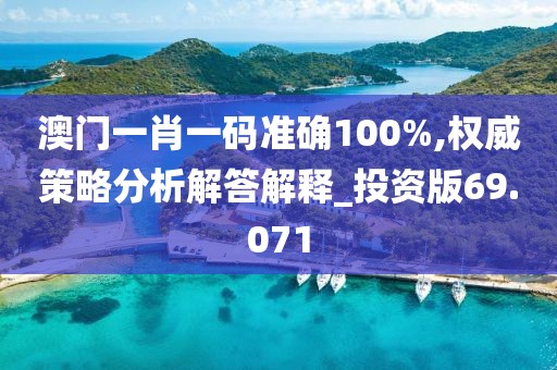 澳门一肖一码准确100%,权威策略分析解答解释_投资版69.071
