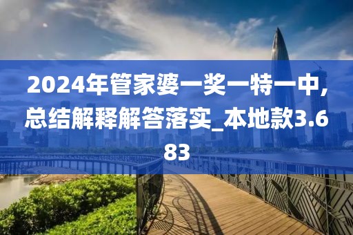 2024年管家婆一奖一特一中,总结解释解答落实_本地款3.683