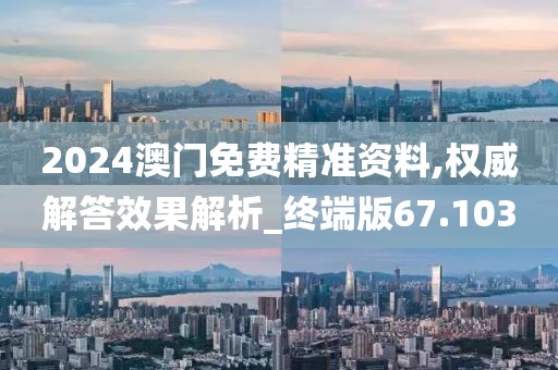 2024澳门免费精准资料,权威解答效果解析_终端版67.103
