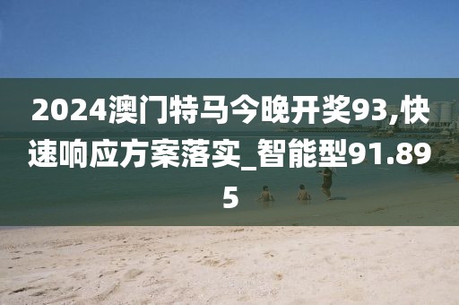 2024澳门特马今晚开奖93,快速响应方案落实_智能型91.895