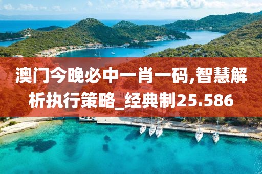 澳门今晚必中一肖一码,智慧解析执行策略_经典制25.586