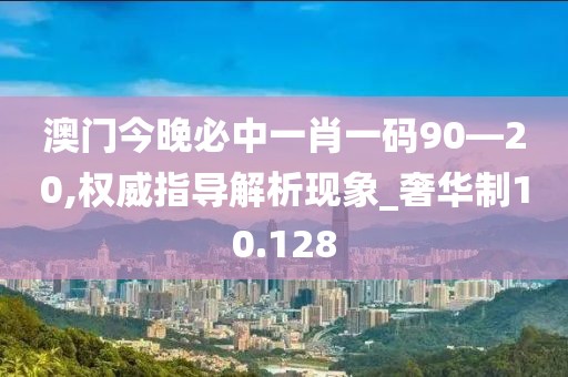 澳门今晚必中一肖一码90—20,权威指导解析现象_奢华制10.128