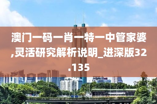 澳门一码一肖一特一中管家婆,灵活研究解析说明_进深版32.135