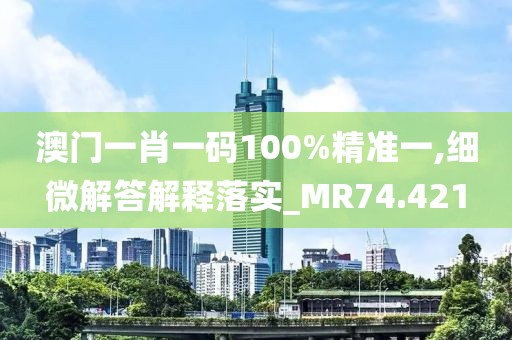 澳门一肖一码100%精准一,细微解答解释落实_MR74.421