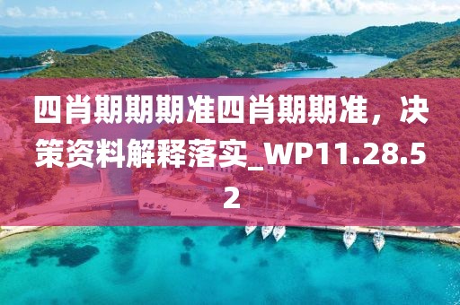四肖期期期准四肖期期准，决策资料解释落实_WP11.28.52