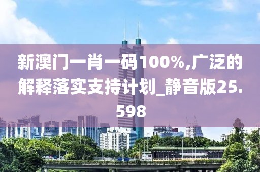 新澳门一肖一码100%,广泛的解释落实支持计划_静音版25.598