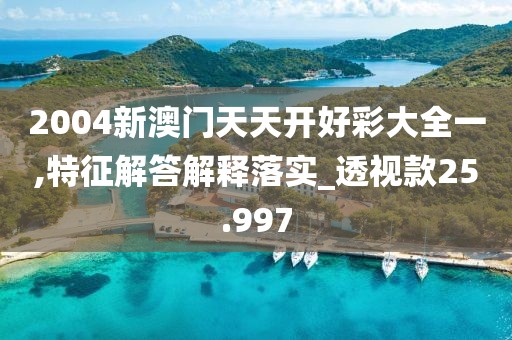 2004新澳门天天开好彩大全一,特征解答解释落实_透视款25.997