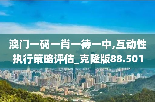 澳门一码一肖一待一中,互动性执行策略评估_克隆版88.501