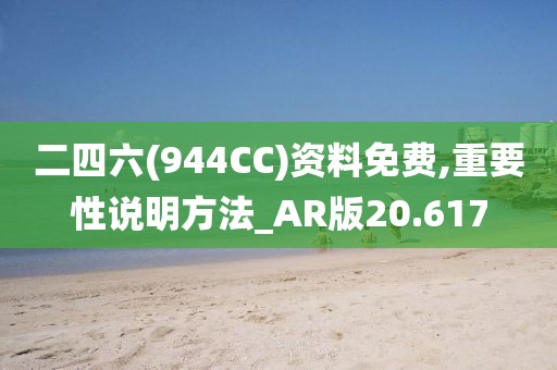 二四六(944CC)资料免费,重要性说明方法_AR版20.617