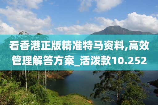 看香港正版精准特马资料,高效管理解答方案_活泼款10.252