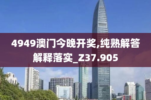 4949澳门今晚开奖,纯熟解答解释落实_Z37.905