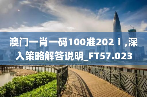 澳门一肖一码100准202ⅰ,深入策略解答说明_FT57.023