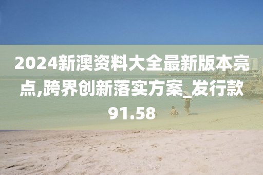 2024新澳资料大全最新版本亮点,跨界创新落实方案_发行款91.58