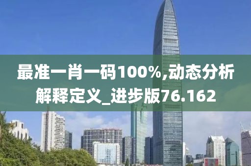 最准一肖一码100%,动态分析解释定义_进步版76.162