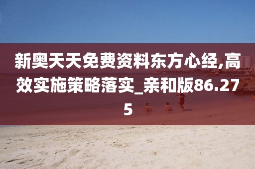 新奥天天免费资料东方心经,高效实施策略落实_亲和版86.275
