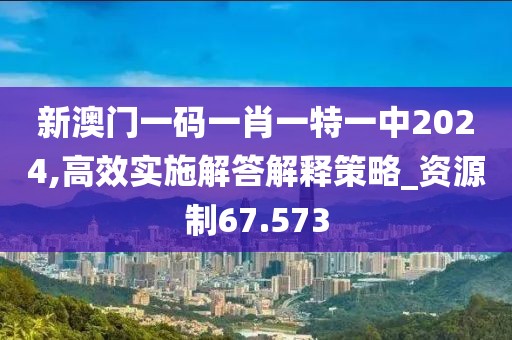 新澳门一码一肖一特一中2024,高效实施解答解释策略_资源制67.573