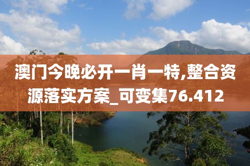 澳门今晚必开一肖一特,整合资源落实方案_可变集76.412