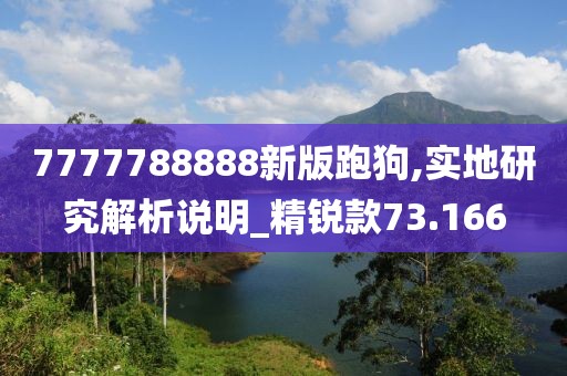 7777788888新版跑狗,实地研究解析说明_精锐款73.166