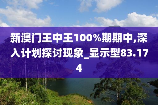 新澳门王中王100%期期中,深入计划探讨现象_显示型83.174