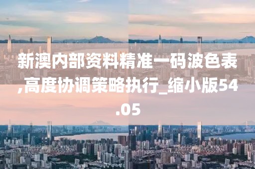 新澳内部资料精准一码波色表,高度协调策略执行_缩小版54.05