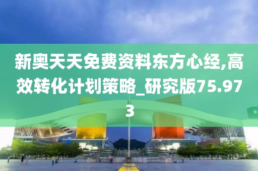 新奥天天免费资料东方心经,高效转化计划策略_研究版75.973