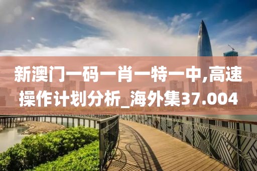 新澳门一码一肖一特一中,高速操作计划分析_海外集37.004