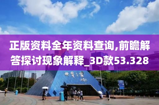 正版资料全年资料查询,前瞻解答探讨现象解释_3D款53.328