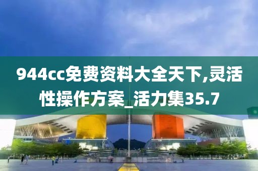 944cc免费资料大全天下,灵活性操作方案_活力集35.7