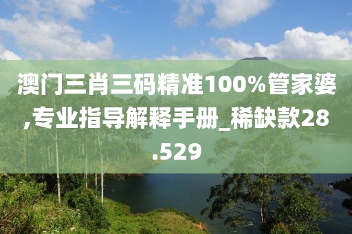澳门三肖三码精准100%管家婆,专业指导解释手册_稀缺款28.529