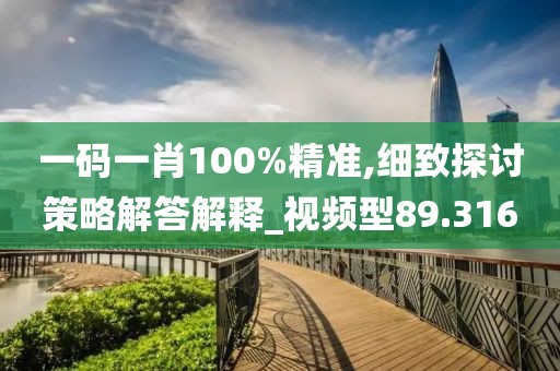 一码一肖100%精准,细致探讨策略解答解释_视频型89.316