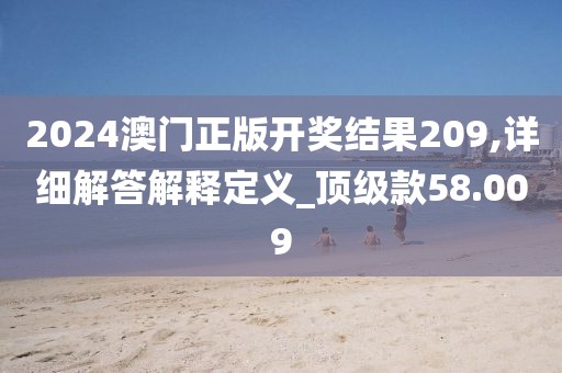 2024澳门正版开奖结果209,详细解答解释定义_顶级款58.009