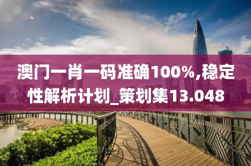 澳门一肖一码准确100%,稳定性解析计划_策划集13.048