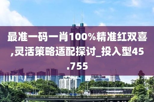 最准一码一肖100%精准红双喜,灵活策略适配探讨_投入型45.755