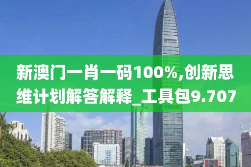 新澳门一肖一码100%,创新思维计划解答解释_工具包9.707