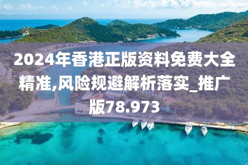 2024年香港正版资料免费大全精准,风险规避解析落实_推广版78.973