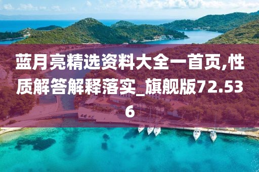 蓝月亮精选资料大全一首页,性质解答解释落实_旗舰版72.536