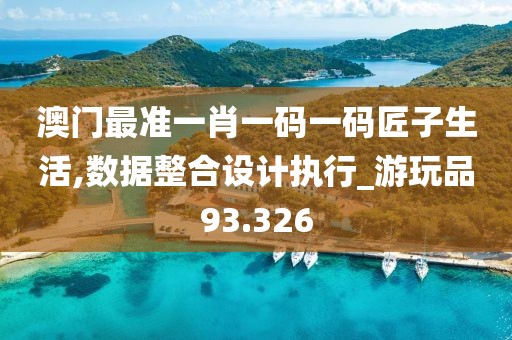 澳门最准一肖一码一码匠子生活,数据整合设计执行_游玩品93.326