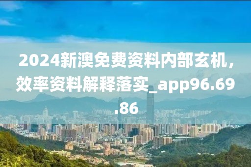 2024新澳免费资料内部玄机，效率资料解释落实_app96.69.86