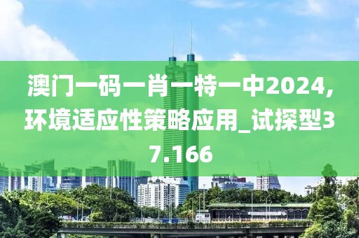 澳门一码一肖一特一中2024,环境适应性策略应用_试探型37.166