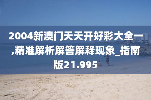 2004新澳门天天开好彩大全一,精准解析解答解释现象_指南版21.995