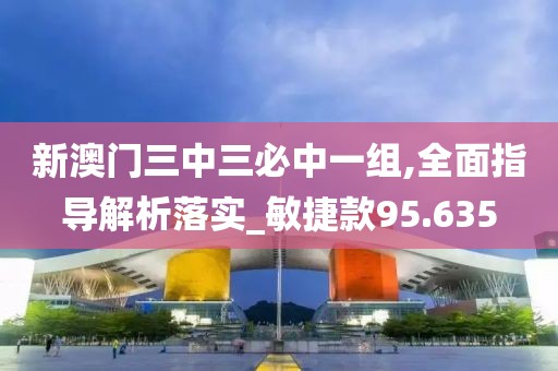 新澳门三中三必中一组,全面指导解析落实_敏捷款95.635