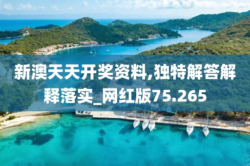 新澳天天开奖资料,独特解答解释落实_网红版75.265